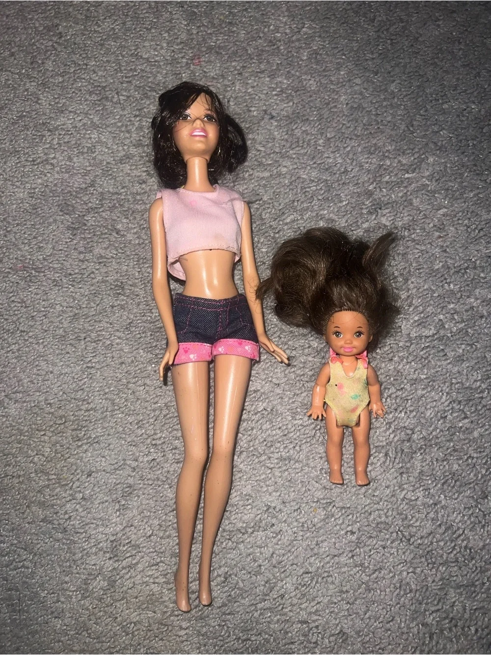 Pink and Denim Barbie Doll Set